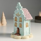 Фигурка полистоун «Пряничный домик голубой с розовой крышей», 13×13×20 см - Фото 4