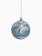 Ёлочные игрушки «Снежок», шары новогодние, d=8 см, 2 шт., бело-голубой - Фото 5