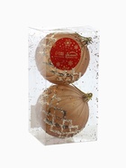 Ёлочные игрушки «Гэбриэл», шары новогодние, d=8 см, 2 шт., сетка, коричневый - Фото 5