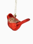Ёлочные игрушки 2 шт. «Зимнее волшебство. Пташка» пластик, 7×10 см, красный - Фото 5