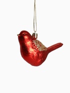 Ёлочные игрушки 2 шт. «Зимнее волшебство. Пташка» пластик, 7×10 см, красный - Фото 6