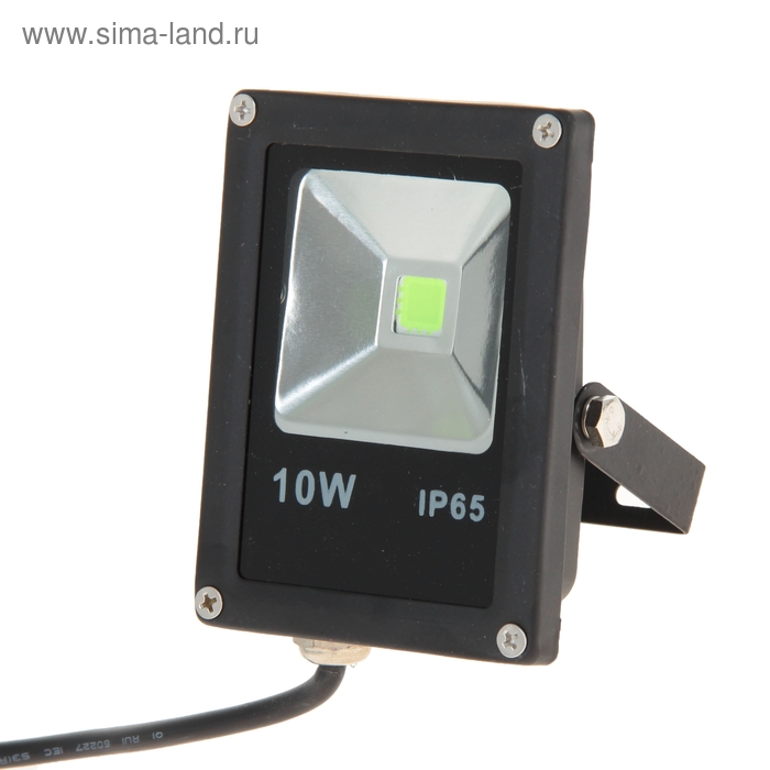 Прожектор светодиодный серия SLIM 10W, IP66, 900Lm, ЗЕЛЕНЫЙ - Фото 1