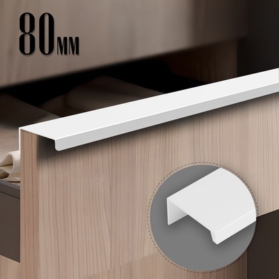 Ручка CAPPIO RT001WH, L=80 мм, м/о 64 мм, цвет белый