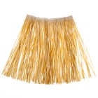 Гавайская юбка, 40 см, бежевая - Фото 2