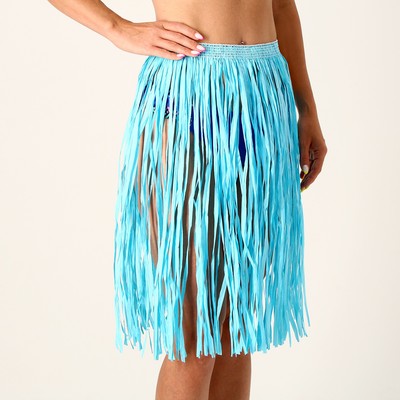 Гавайская юбка, 60 см, цвет голубой