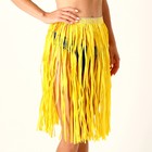 Гавайская юбка, 60 см, цвет жёлтый - фото 18916107