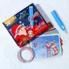 3D ручка «Новый год» набор PСL пластика, мод. PN005, цвет голубой - фото 7577693