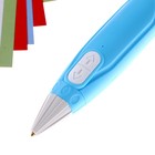 3D ручка «Новый год» набор PСL пластика, мод. PN005, цвет голубой - фото 7577695