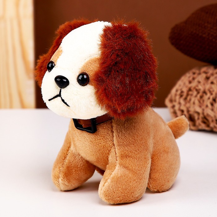 Мягкая игрушка «Собачка», на брелоке, 13 см, цвета МИКС - Фото 1