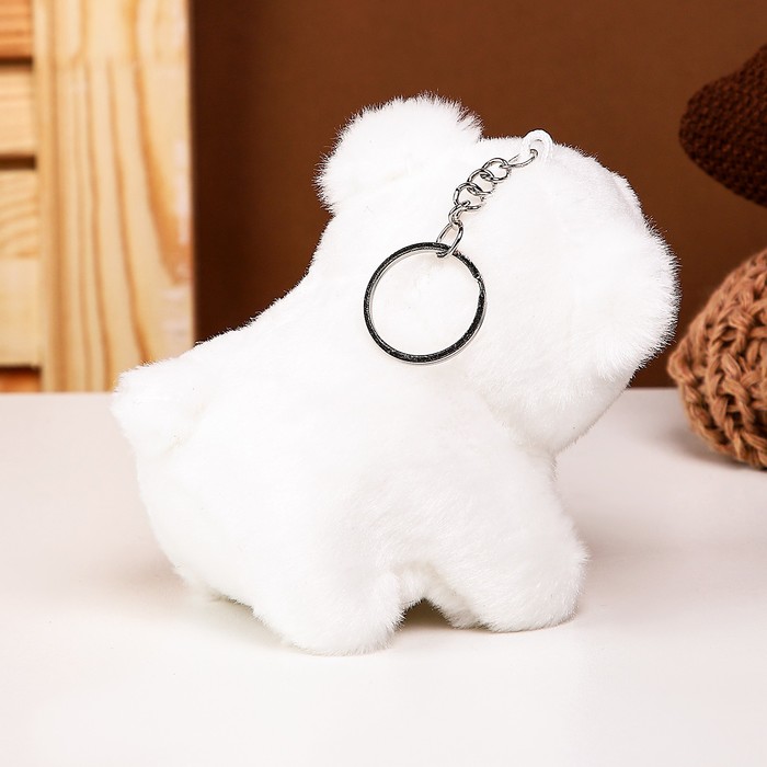 Мягкая игрушка «Мишка белый», на брелоке, 11 см 9672552