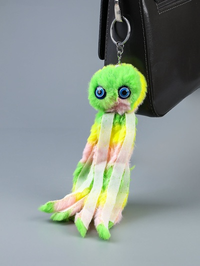 Брелок для ключей на кольце «Пушистик. Осьминог», мягкий, 11 см, МИКС