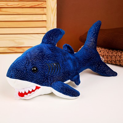 Мягкая игрушка «Акула», 40 см, цвет синий