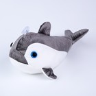 Мягкая игрушка «Акула», 25 см, цвет серый - Фото 4