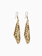 Серьги висячие «Ромб» диско, цвет золото, 7.5 см - Фото 2