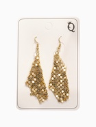 Серьги висячие «Ромб» диско, цвет золото, 7.5 см - Фото 3