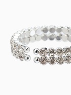 Браслет со стразами «Шайн», 2 ряда, белый в серебре  (артикул 9679729)  большой выбор товаров оптом и в розницу по низким ценам с доставкой