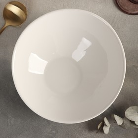 Салатник Доляна White Label, 650 мл, фарфор, белый