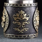 Кружка «HATE», 400 мл, нержавеющая сталь, цвет серебристый 9685842