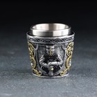 Стопка в стиле средневековья «Рыцарь», 60 мл, 6.3×6.3 см, нержавеющая сталь - Фото 1