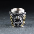 Стопка в стиле средневековья «Рыцарь», 60 мл, 6.3×6.3 см, нержавеющая сталь - Фото 2