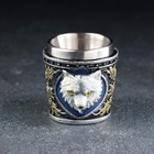 Стопка средневековая «Белый волк», 60 мл, 6×6.5×6.3 см, нержавеющая сталь - Фото 2