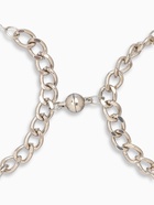 Браслеты парные «Неразлучники» на магните, сердце на крупных звеньях, цвет серебро - Фото 2