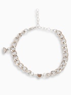 Браслеты парные «Неразлучники» на магните, сердце на крупных звеньях, цвет серебро - Фото 3