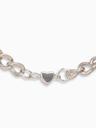 Браслеты парные «Неразлучники» на магните, сердце на крупных звеньях, цвет серебро - Фото 4