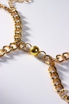 Браслеты парные цепочки «Неразлучники» на магните, сердце на крупных звеньях, цвет золото - Фото 5