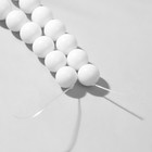 Бусины на нити №10 «Агат белый», 38 бусин - Фото 3