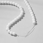 Бусины на нити №4 «Агат белый», 90 бусин - Фото 3