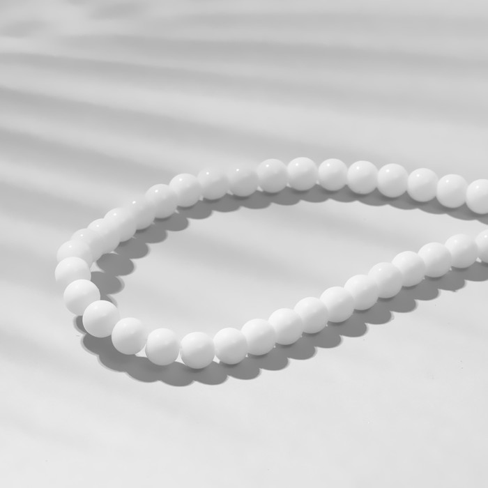 Бусины на нити шар №6 гранёный «Агат», 60 бусин - Фото 1