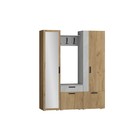 Прихожая «Прайм – 1», 1650×374×2020 мм, цвет дуб крафт золотой/бетонный камень - Фото 2