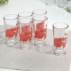 Набор стаканов «Веточка сакуры», стеклянный, 230 мл, 6 шт - фото 1086442