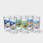 Набор стаканов «Верные друзья», стеклянный, 230 мл, 6 шт, рисунок микс - фото 4376895