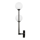 Бра "Андрес" 2хG9 черный 26х42 см - фото 22706513