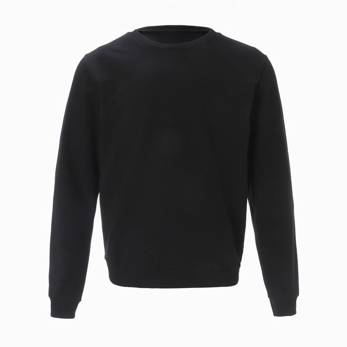 Свитшот мужской, цвет чёрный, размер 50 - Фото 1