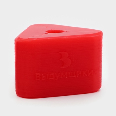 Молд для заливки шоколада Выдумщики «Тройник розочки», силикон, 5.7×5.7×4.5 см, красный