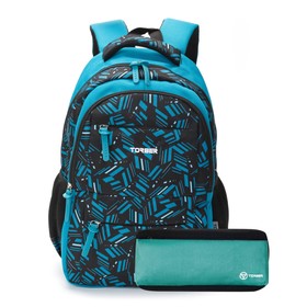 Рюкзак молодежный 45 х 30 х 18 см, эргономичная спинка, + пенал, TORBER CLASS X, голубой T2602-BLU-P