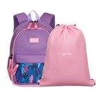 Рюкзак молодежный 35,5 х 25 х 12 см, эргономичная спинка, + мешок, TORBER CLASS X Mini, розовый/сиреневый T1801-23-Lil - фото 10913485