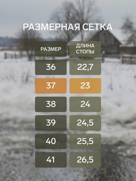 Галоши-сабо женские утепленные «Монтана» цвет серый, размер 37
