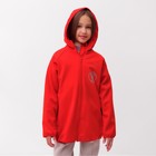 Бомбер (джемпер) с капюшоном детский MINAKU, цвет красный, рост 146 см - Фото 3