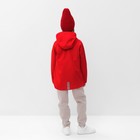 Бомбер (джемпер) с капюшоном детский MINAKU, цвет красный, рост 146 см - Фото 4