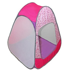 Палатка детская игровая «Радужный домик» 80 × 55 × 40 см, принт «Цветы на розовом»