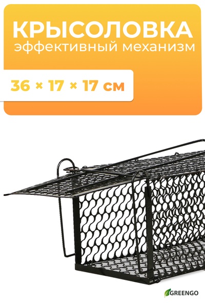 Крысоловка, 36×17×17 см, металлическая, Greengo
