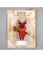 Световая картинка на подставке «Оленёнок», 11 см, 1 LED, от батареек, свечение тёплое белое - Фото 7