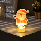 Картинка световая на подставке "Дед Мороз" 11 см, 1 LED, AG13x3, Т/БЕЛЫЙ - фото 3962961