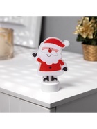 Световая картинка на подставке «Дед Мороз», 11 см, 1 LED, от батареек, свечение тёплое белое - Фото 5