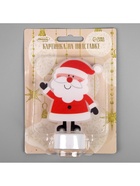 Световая картинка на подставке «Дед Мороз», 11 см, 1 LED, от батареек, свечение тёплое белое - Фото 7