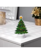 Световая картинка на подставке «Ёлочка», 11 см, 1 LED, от батареек, свечение тёплое белое - Фото 5